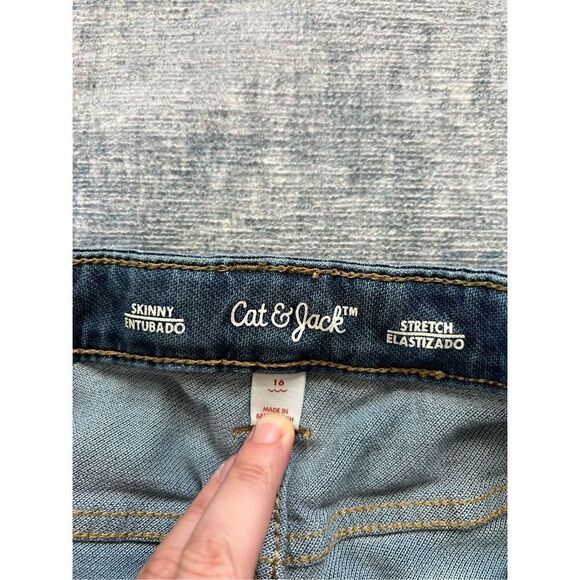 Cat & Jack Stretch Skinny Jeans Girls 16 - Picture 3 of 6